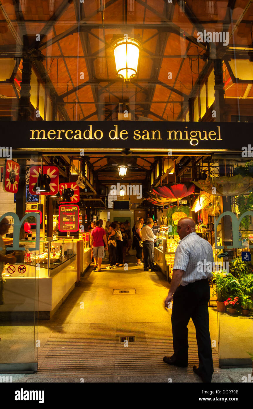 El Mercado de San Miguel, Madrid, España Stockfoto