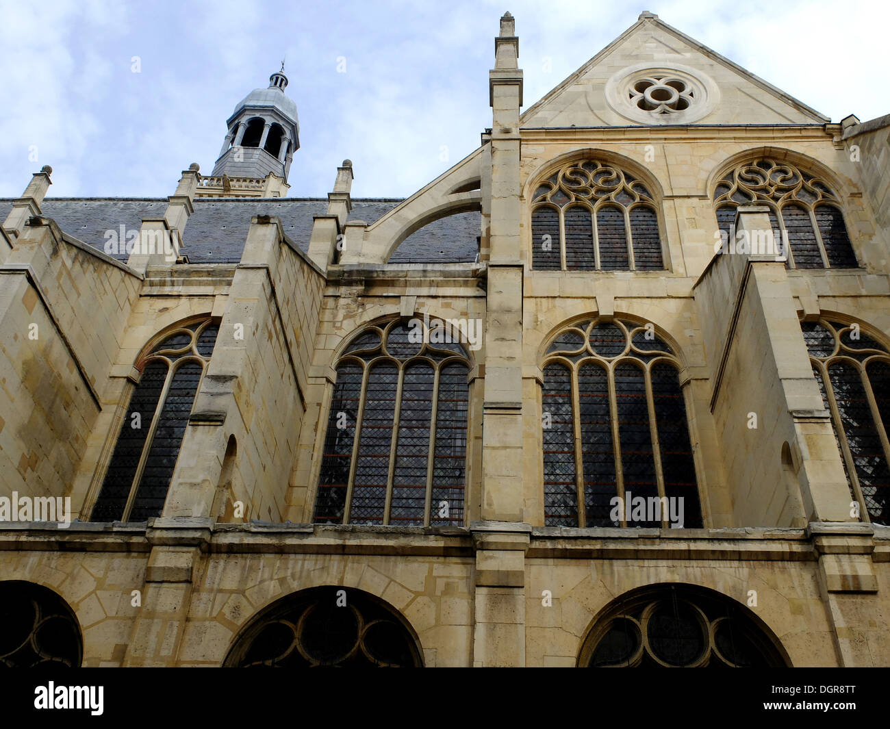 Eglise Saint Etienne-du-Mont, Kirche, nähert sich das Pantheon, Altstadt, Paris 5, Frankreich Stockfoto