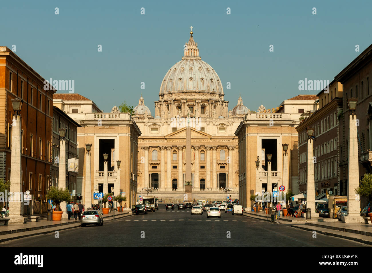 St.-Peter Basilika, dem Vatikan, Rom, Italien Stockfoto