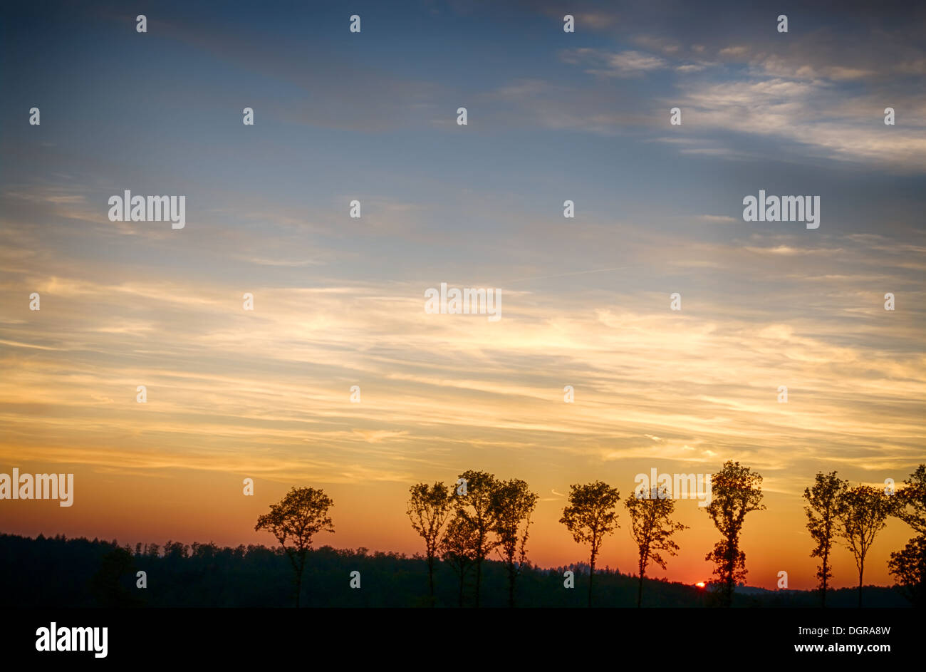 Herbstliche Landschaft Stockfoto