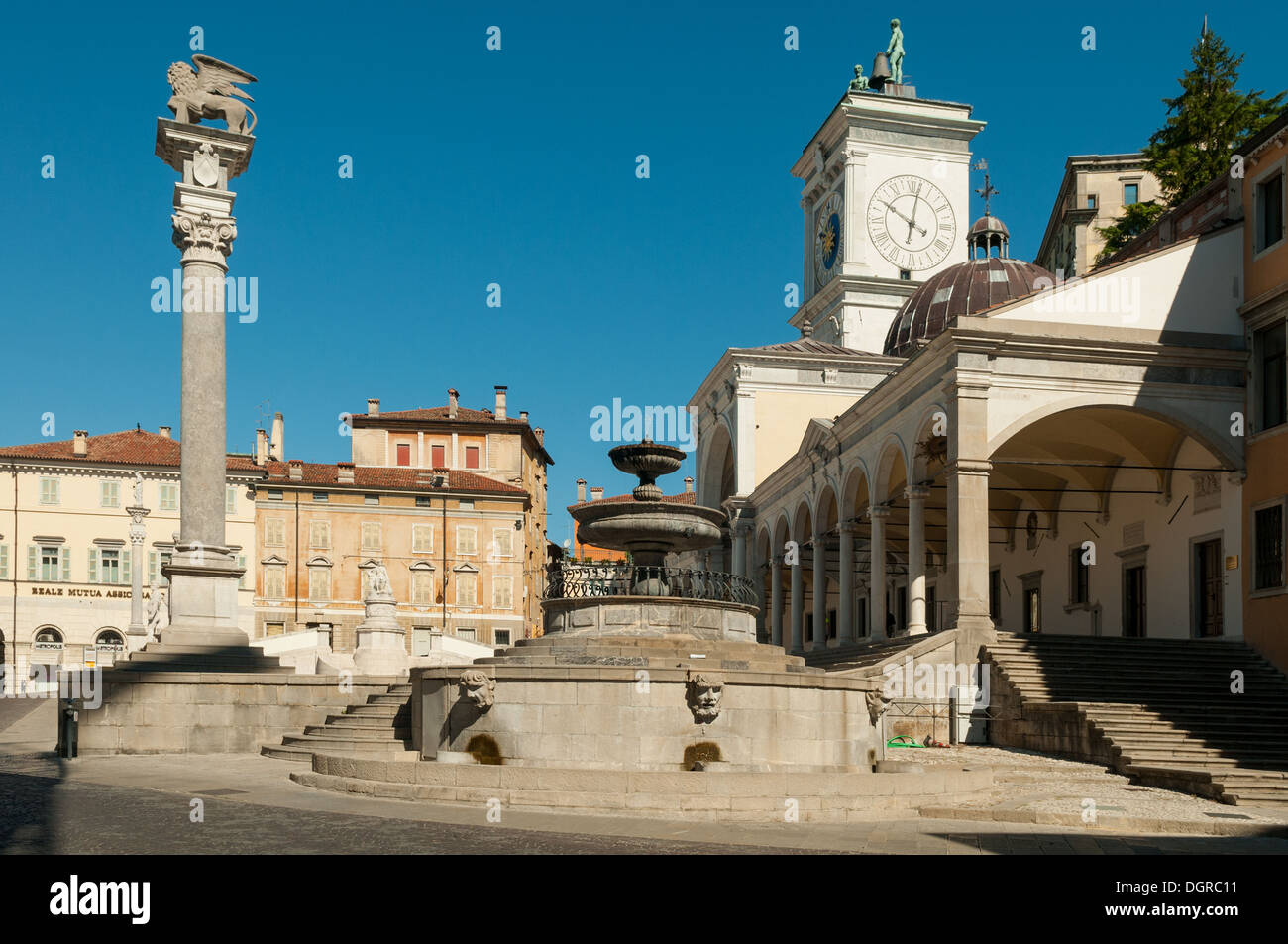 Piazza della Liberta, Udine, Friaul-Julisch Venetien, Italien Stockfoto