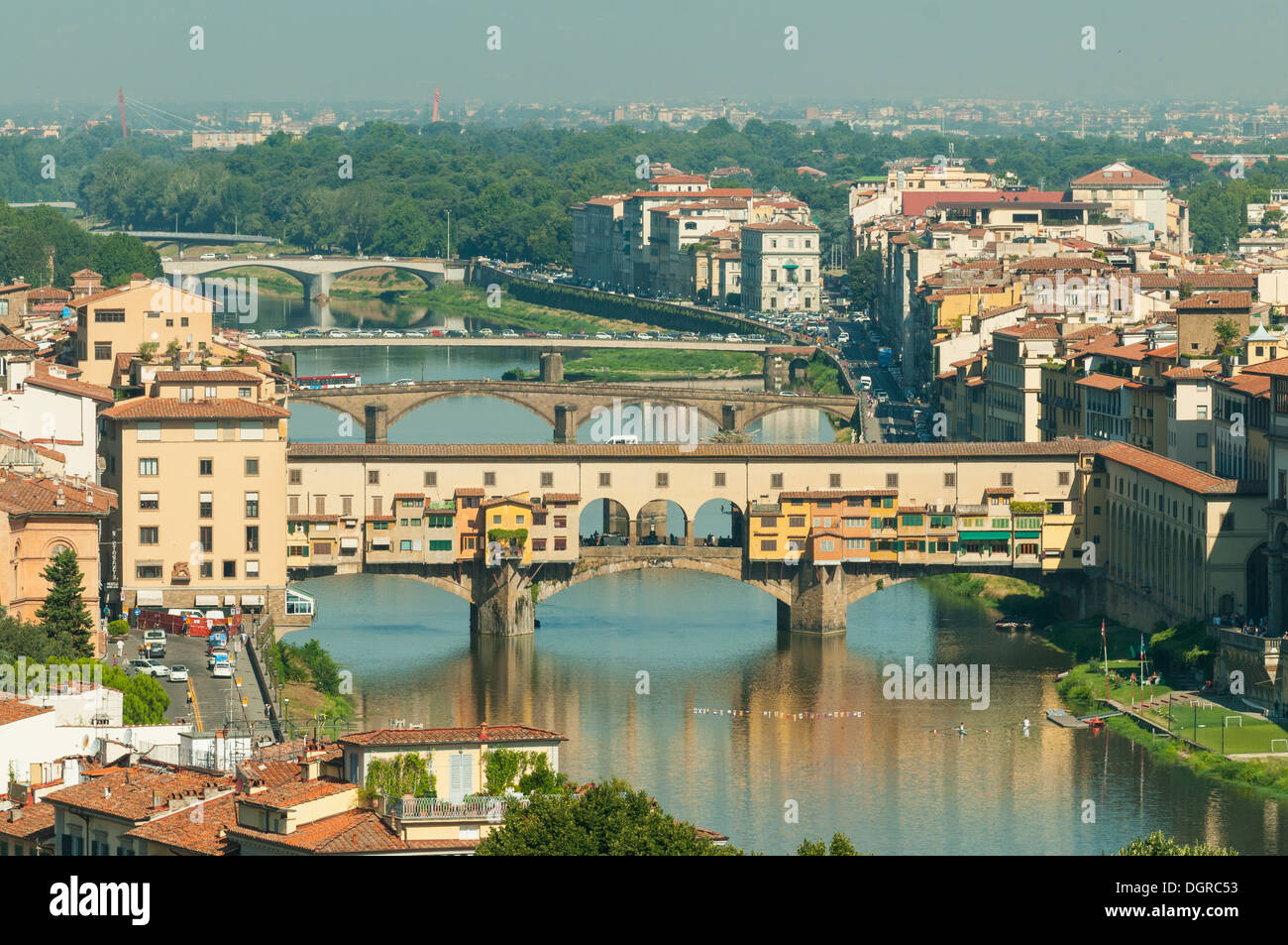 Ponte Vecchio, Florenz, Toskana, Italien Stockfoto