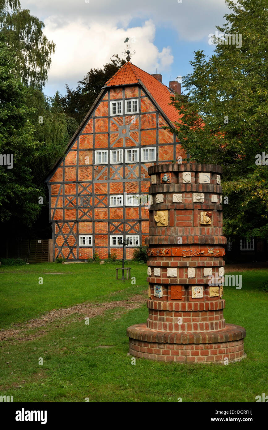 Ehemaliges gut Sunder Herrenhaus, Landkreis Celle, Niedersachsen Stockfoto