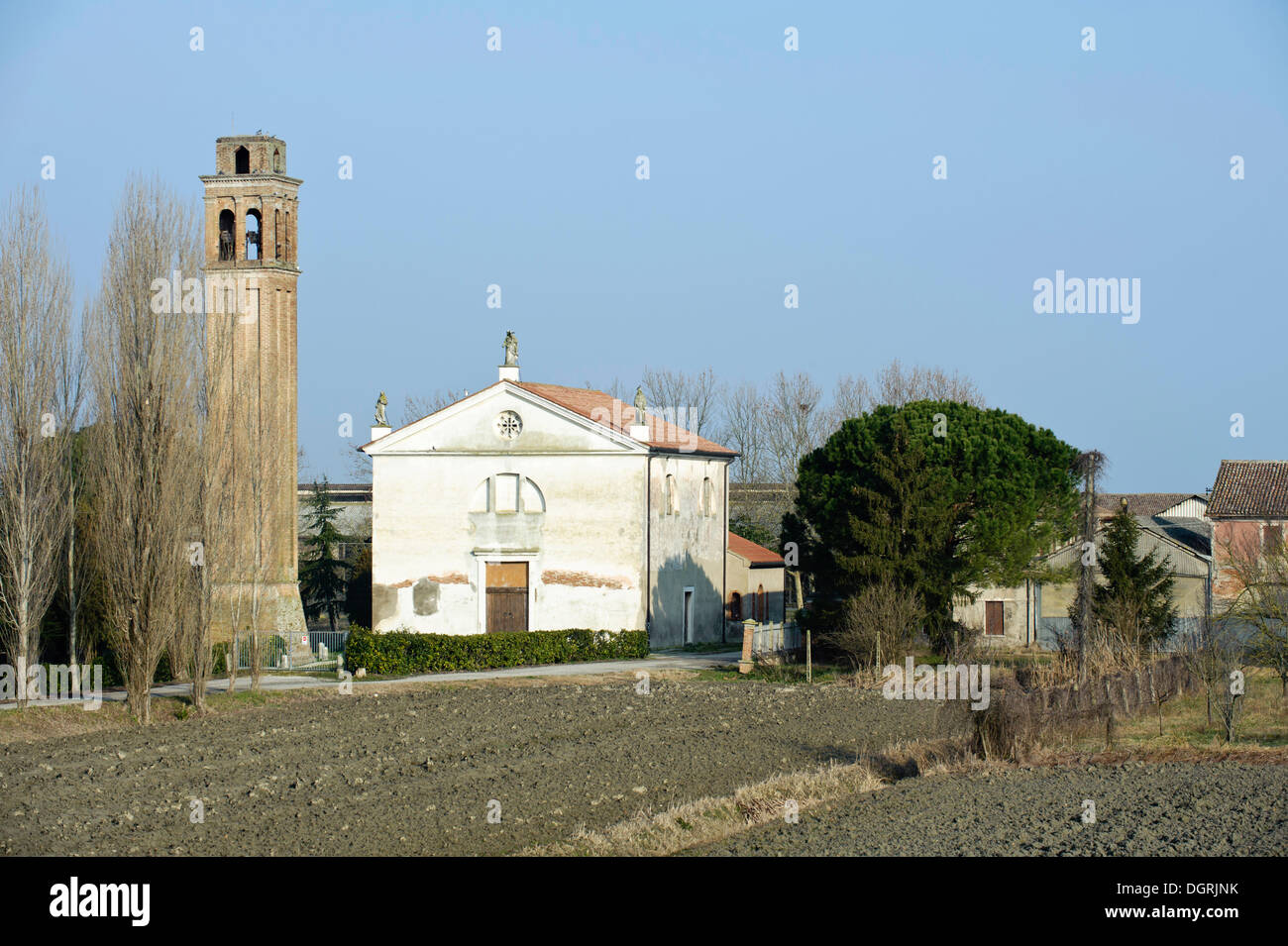 Landsitz in der Po-Tal, Italien, Europa Stockfoto