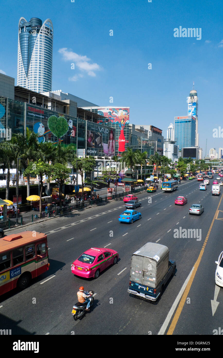 Ratchadamri Road, Krung Thep, Ratchathewi Bezirk, Bangkok, Thailand, Asien Stockfoto
