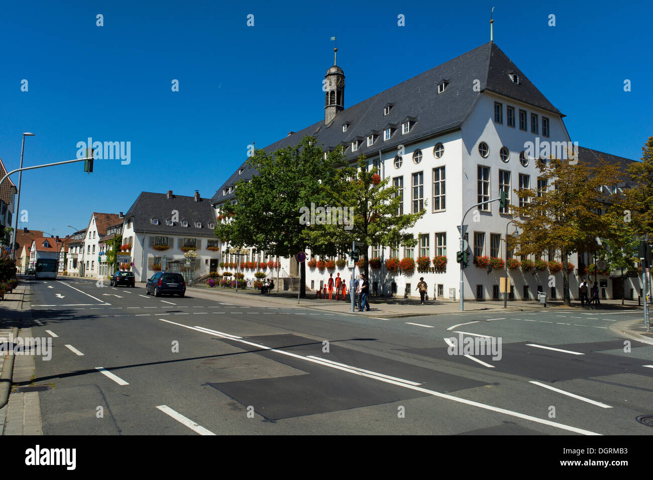 Rathaus, Rüsselsheim, Hessen, PublicGround Stockfoto
