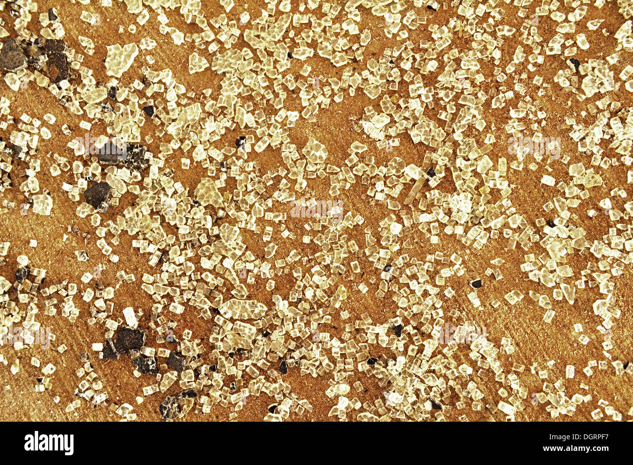 Glasscherben auf dem Boden. Stockfoto