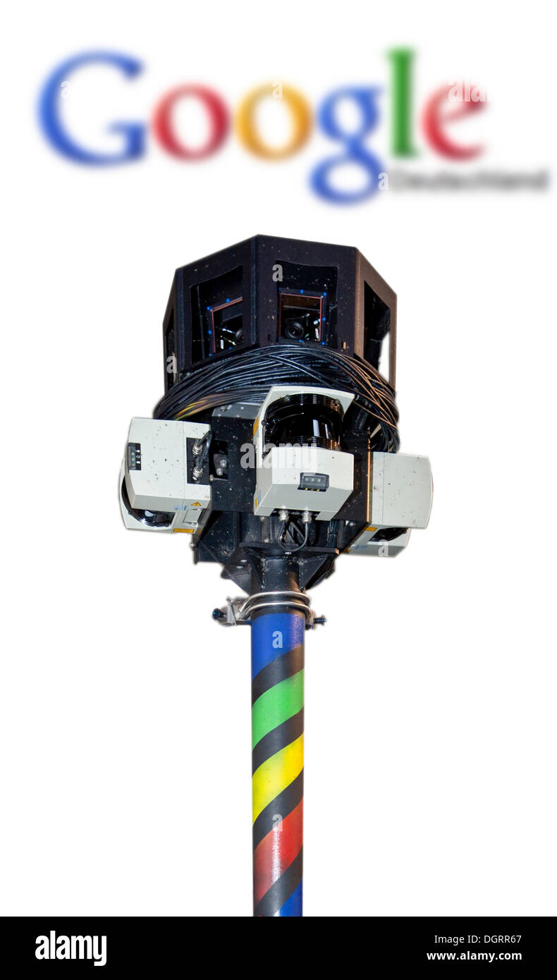 Google Street View, spezielle Kamera Foto Straßen und Häuser Stockfoto