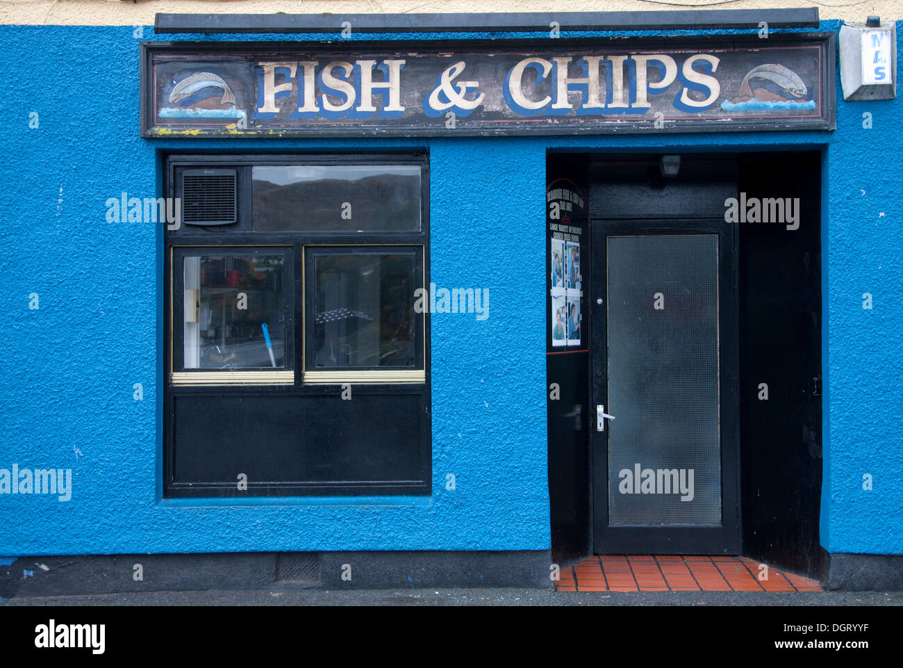 Restaurant "Fish And Chips", Portree, Isle Of Skye, innere Hebriden, Highlands, Schottland, Vereinigtes Königreich, Europa zu verkaufen Stockfoto