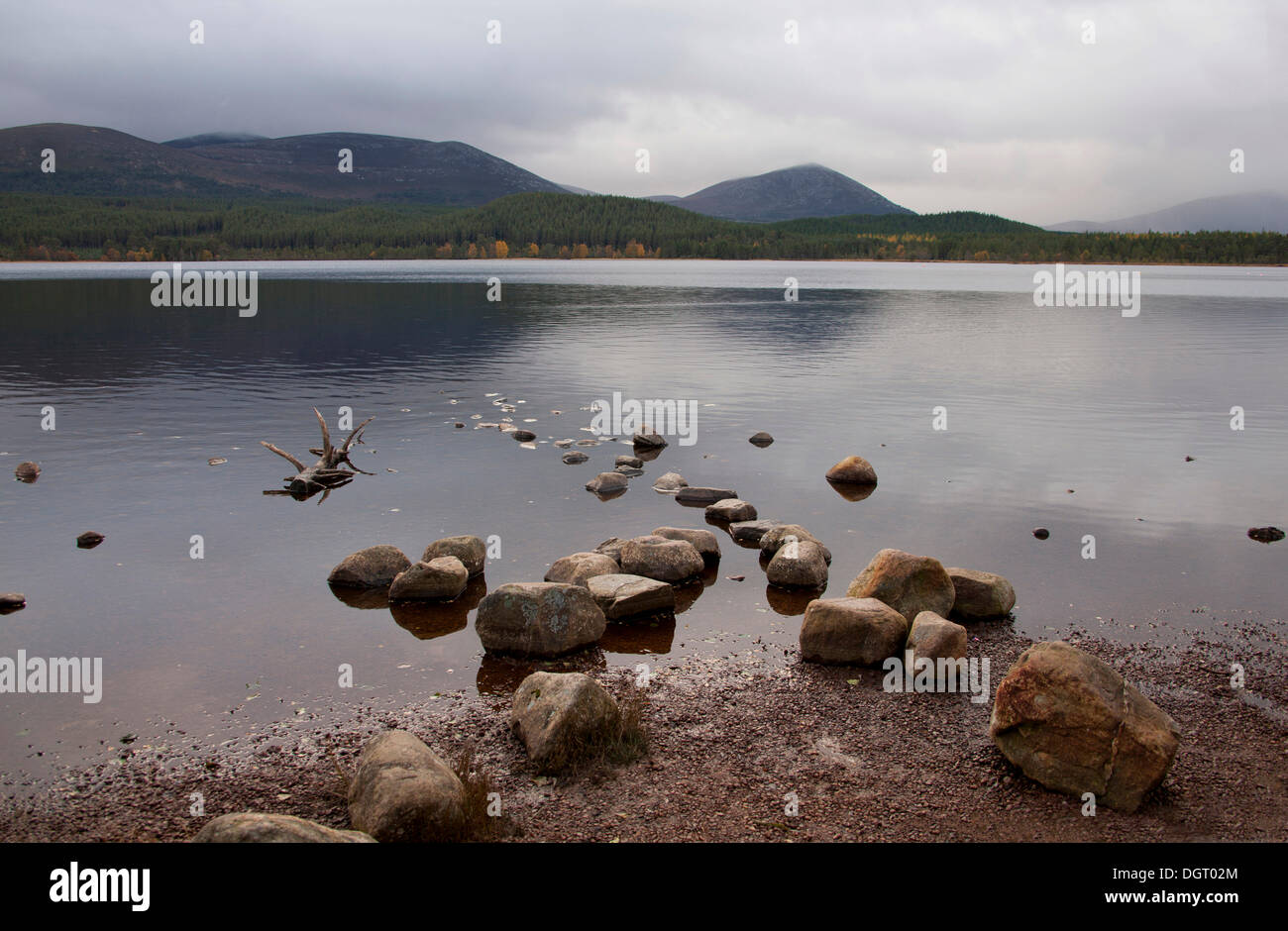 Loch Morlich, Cairngorm Mountains, Schottland, Vereinigtes Königreich, Europa Stockfoto
