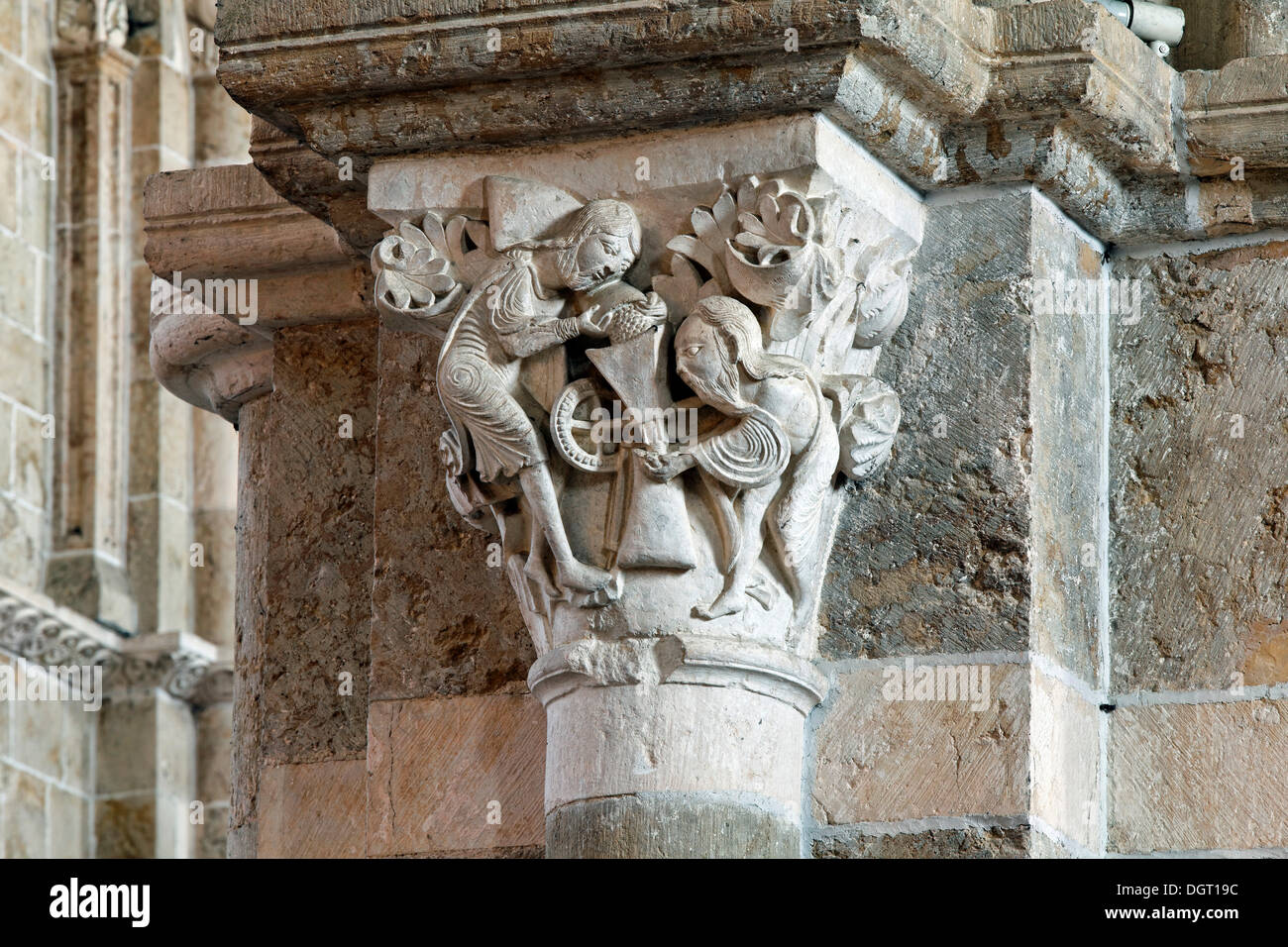 Basilika von Sainte MarieMadeleine in Vezelay, mystische Mühle