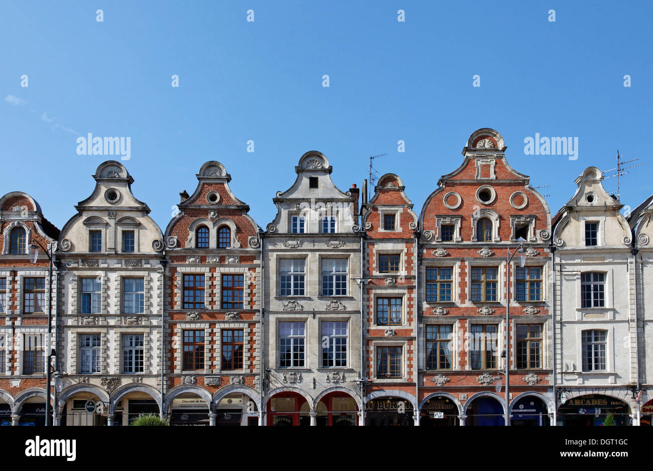 Place des Héros Platz in Arras, Via Francigena, Pas-de-Calais-Abteilung, Region Nord-Pas-de-Calais, Frankreich, Europa Stockfoto