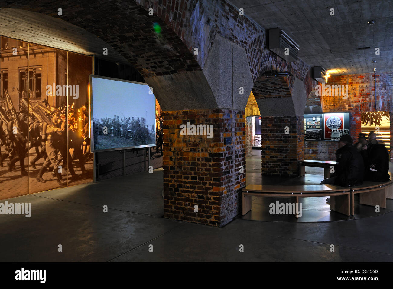 Filmvorführung in der alten Kongresshalle, die Dauerausstellung "Faszination und Gewalt", Dokumentation Zentrumspartei Nazi-Rallye Stockfoto