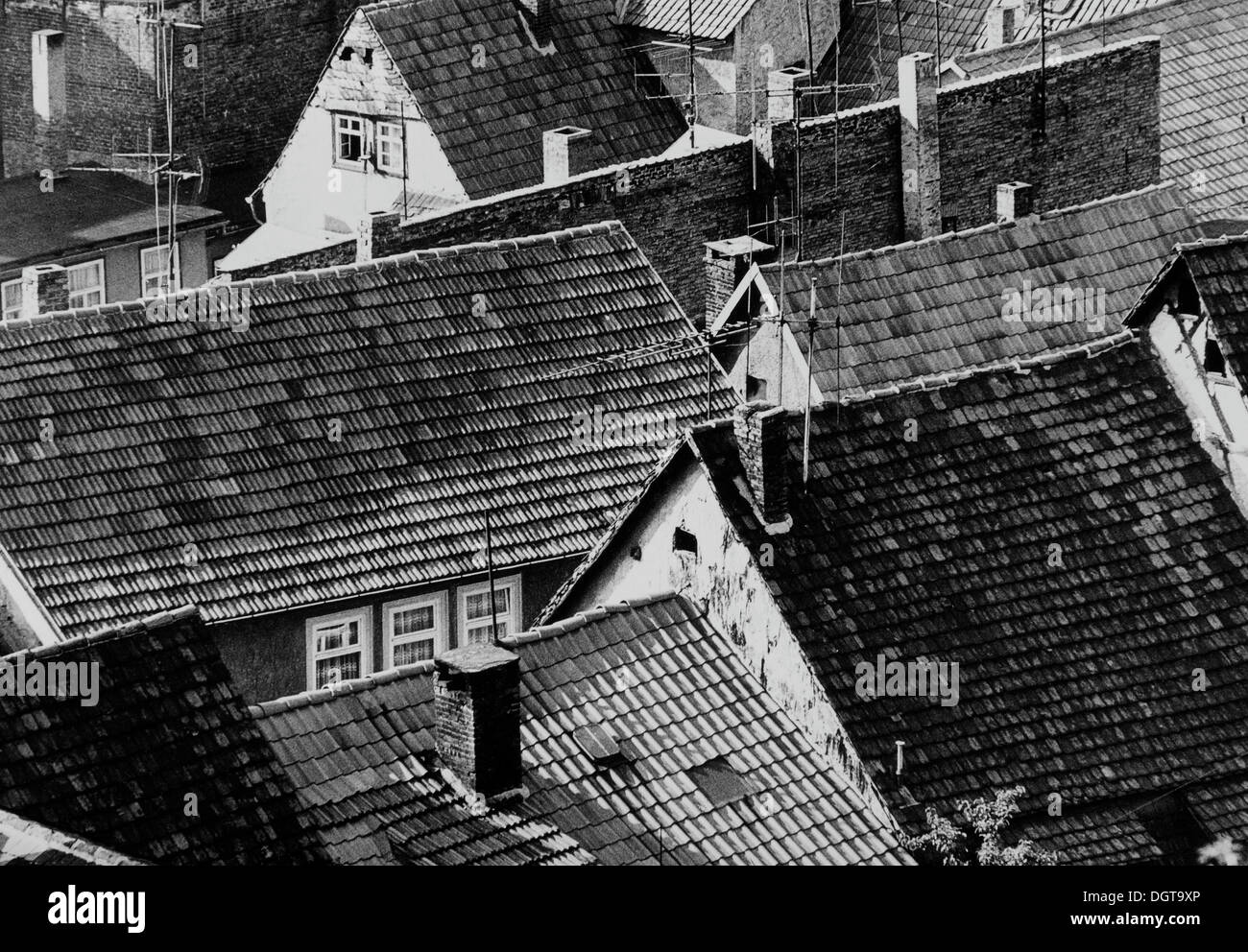 Dächer, kleine Stadt, Naumburg, DDR, Deutsche Demokratische Republik, DDR, über 1978 Stockfoto