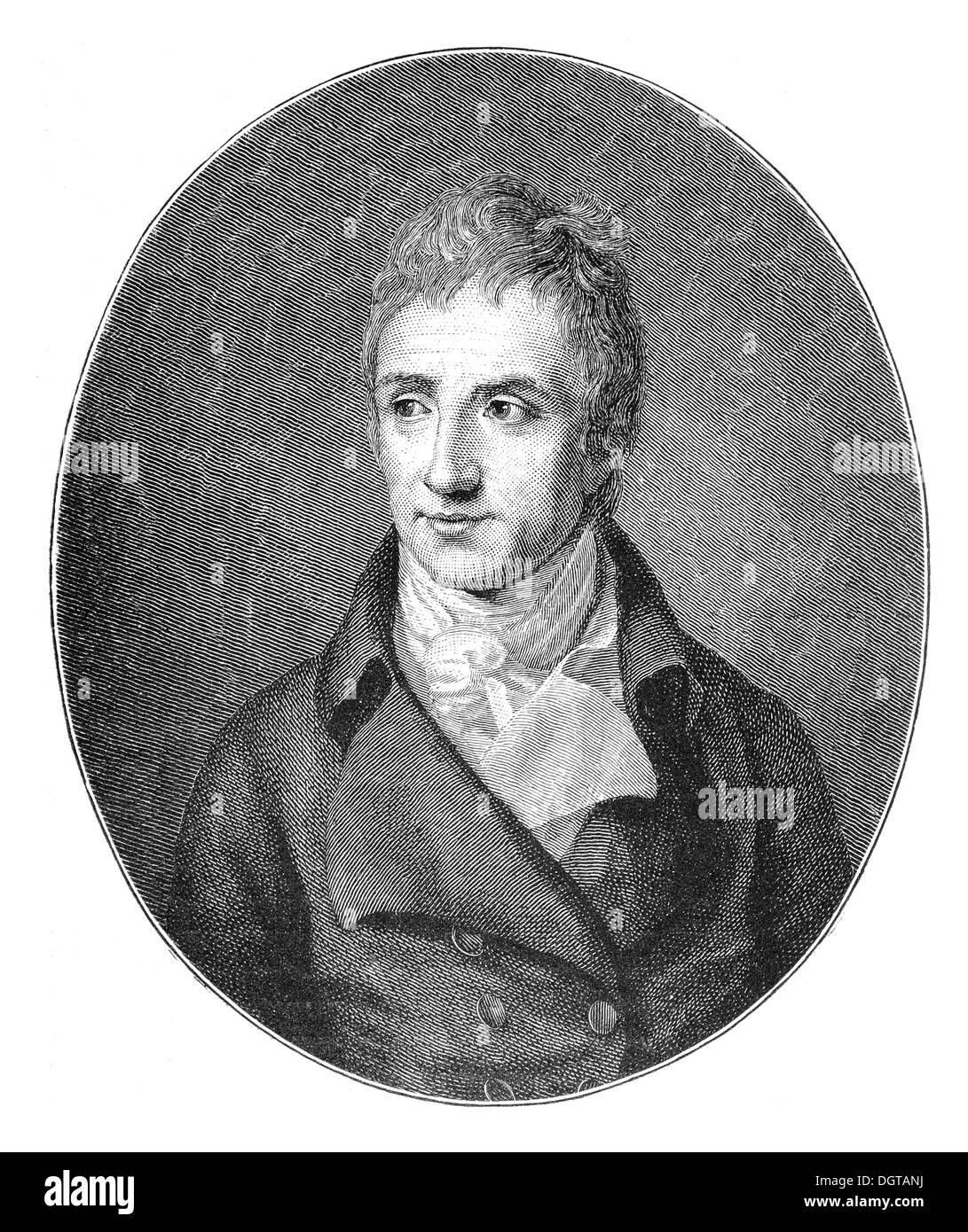 August von Kotzebue, historische Abbildung in die Deutsche Literaturgeschichte oder deutsche Literatur aus dem Jahr 1885 Stockfoto