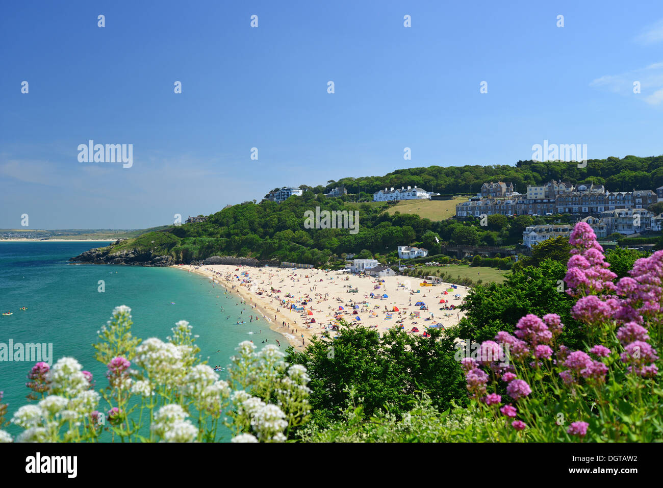 Porthminster Beach, St. Ives, Cornwall, England, Vereinigtes Königreich Stockfoto