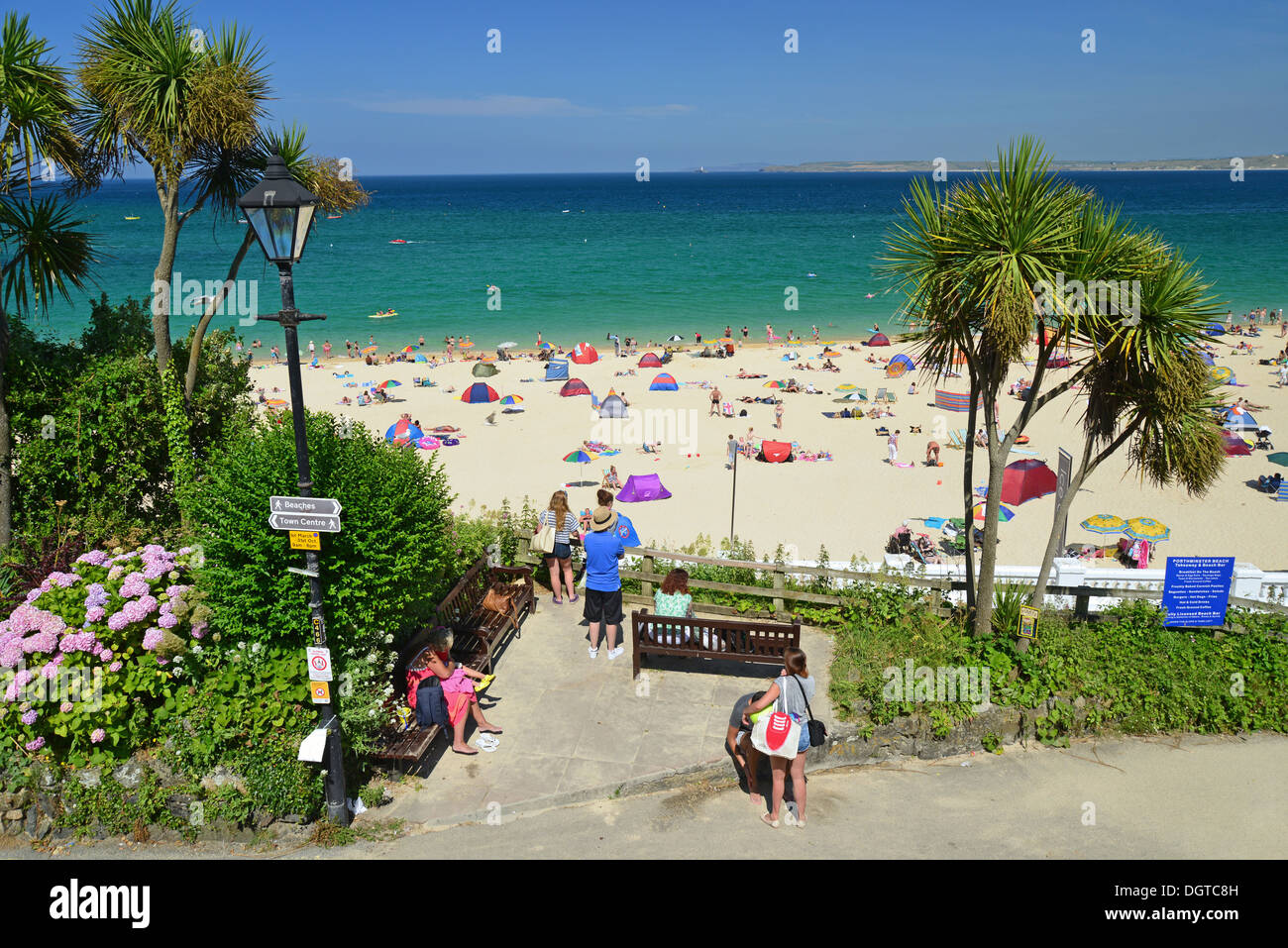 Porthminster Beach, St. Ives, Cornwall, England, Vereinigtes Königreich Stockfoto