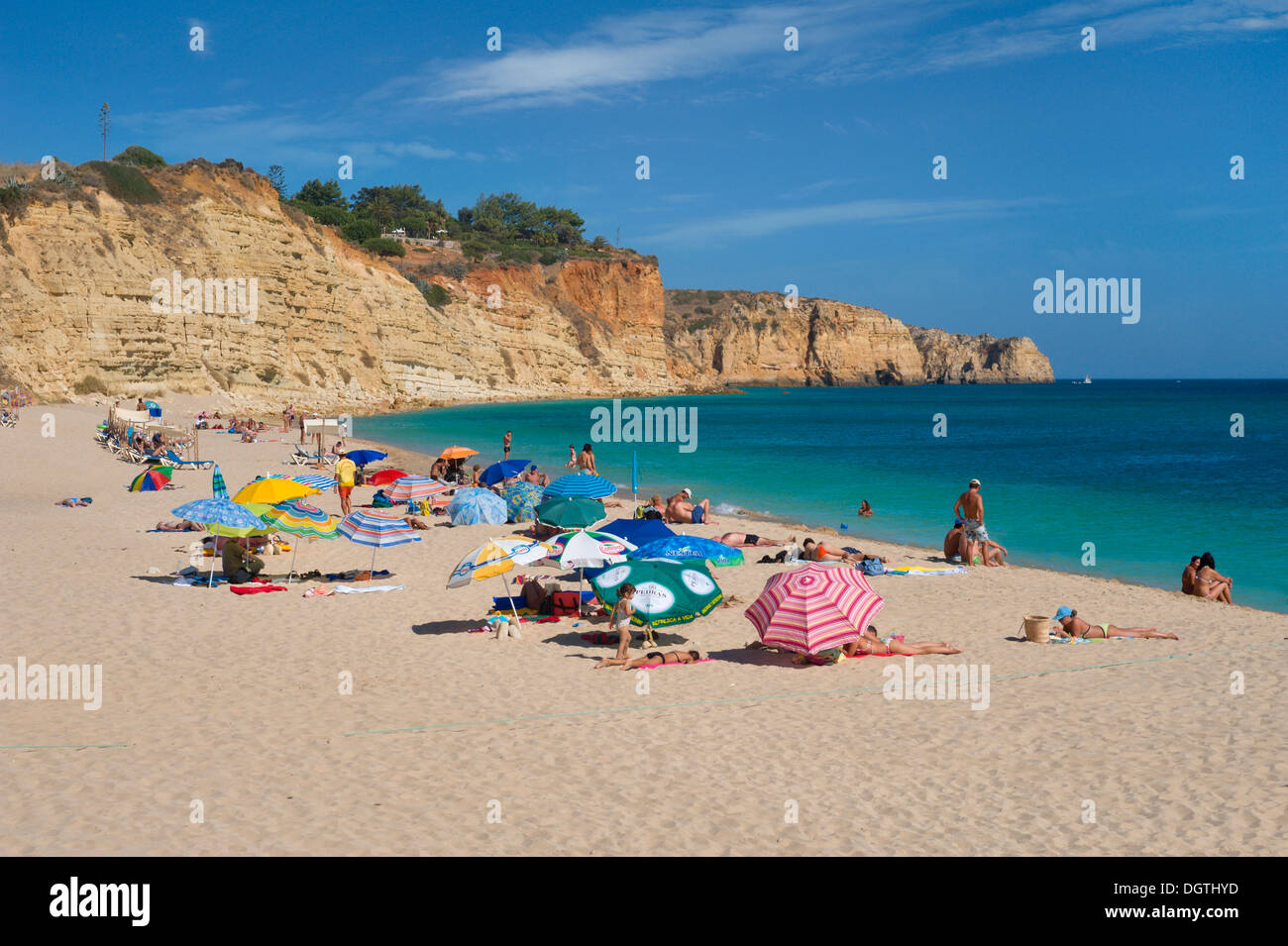 Portugal, Algarve, Lagos, Praia Do Canavial und Praia do Mós Strand Stockfoto