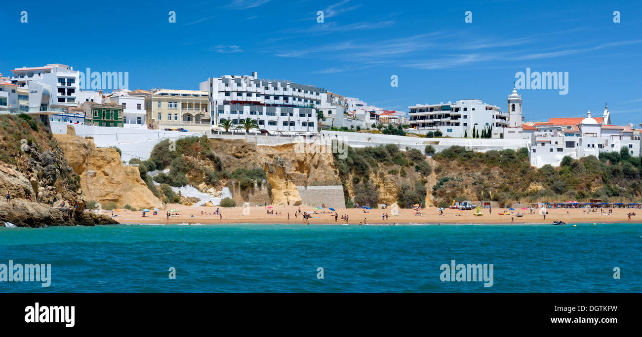 Portugal, Algarve, Albufeira vom Meer entfernt Stockfoto