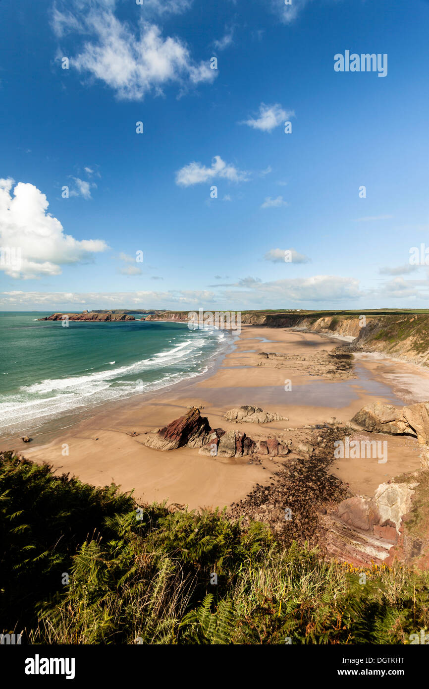 Marloes Sand bei Ebbe, Marloes, Pembrokeshire, Wales, UK Stockfoto