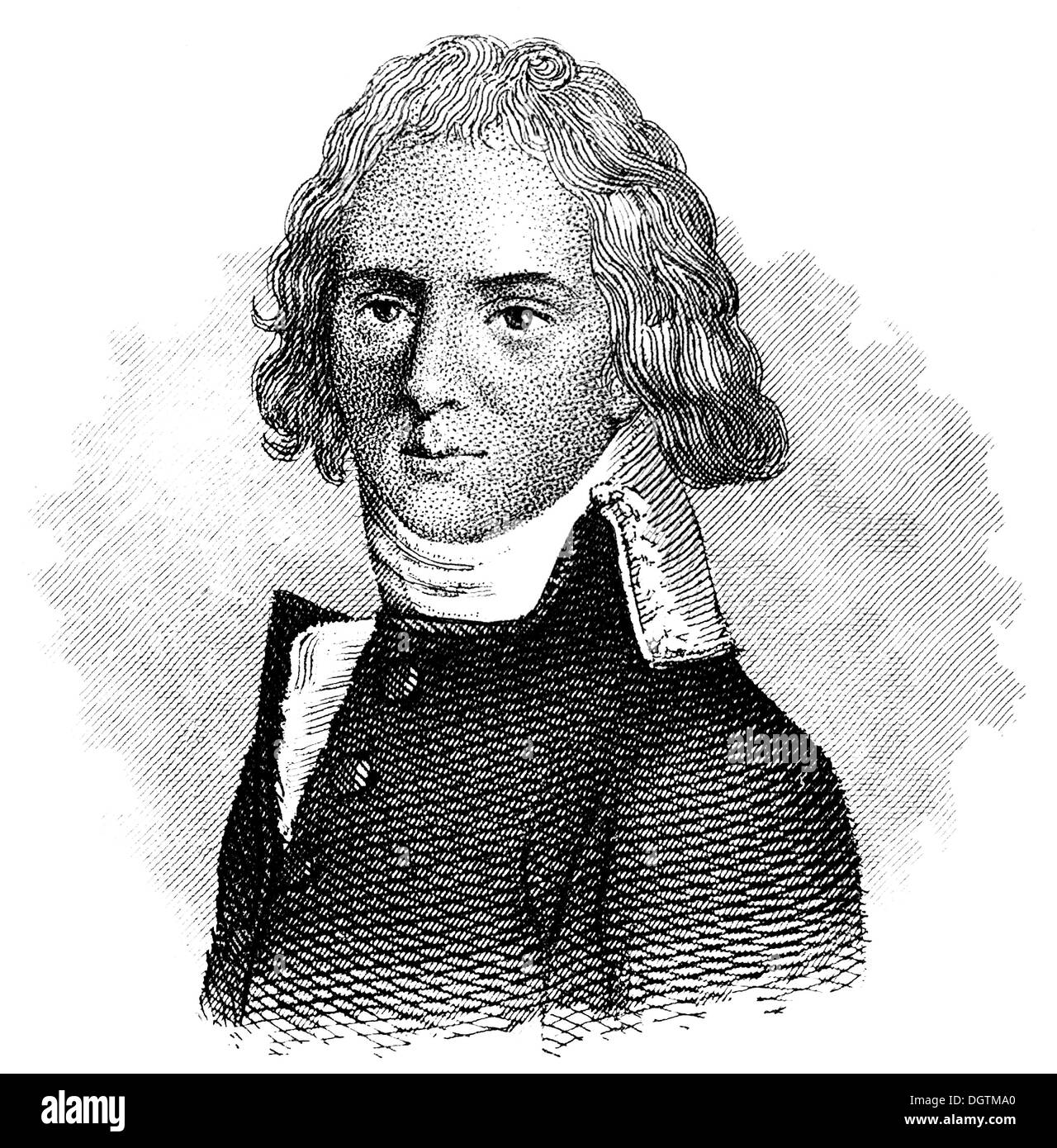 Josef Fridolin Vinzenz Aloys Reding von Biberegg, 1765-1818, ein Schweizer Patriot, Offizier und Politiker, Stockfoto