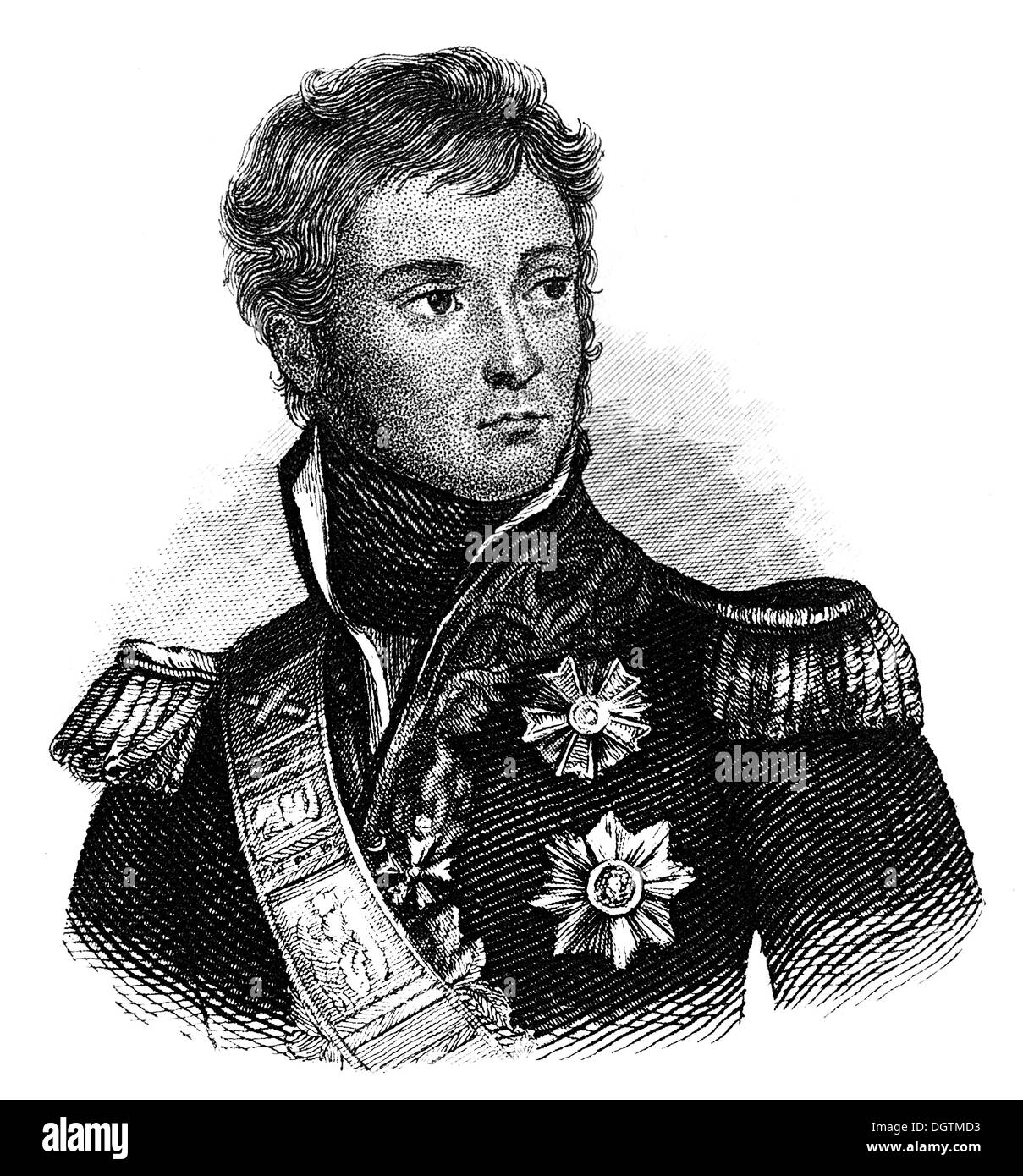 Jean Lannes, 1. Duc de Montebello, 1769-1809, Marschall des Reiches, Prince de Sievers, Duc de Montebello Stockfoto