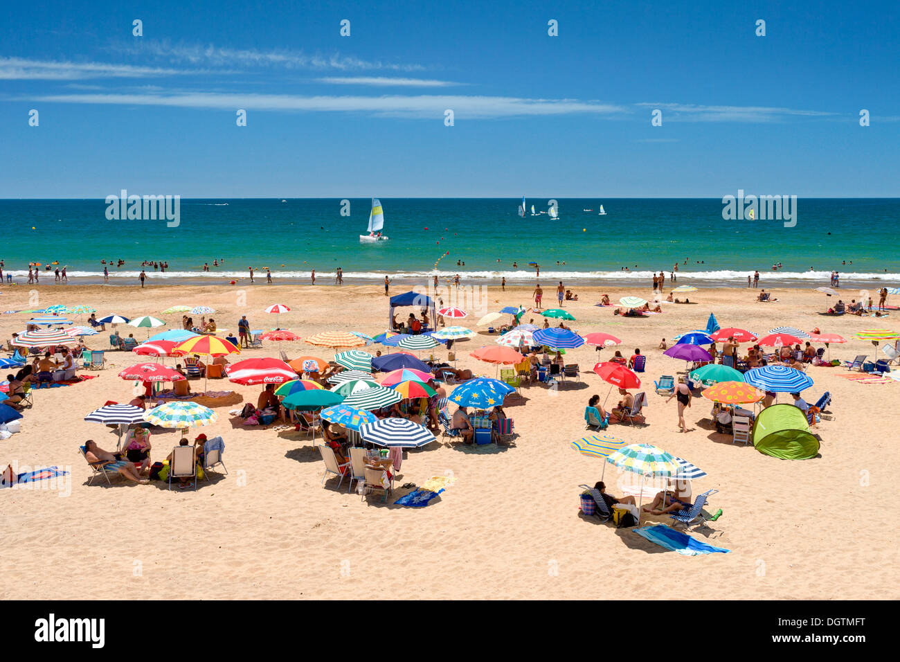Spanien, Andalusien Costa De La Luz, Strand von Punta Umbria Stockfoto