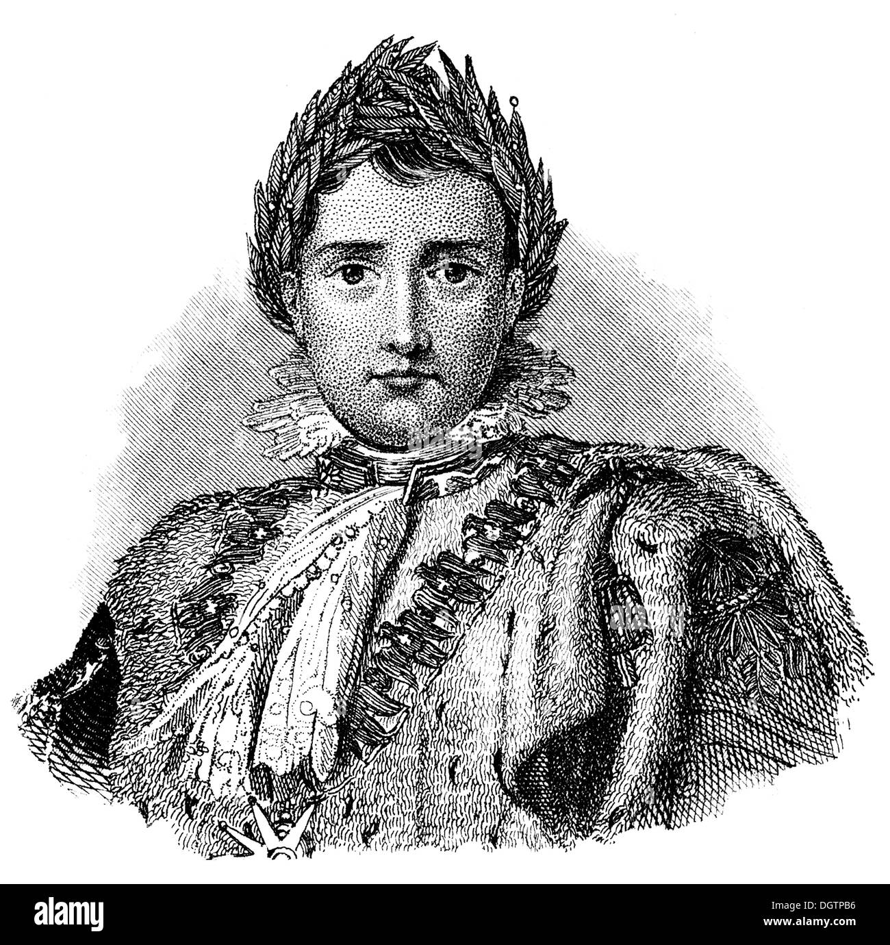 Napoleon Bonaparte, Kaiser Napoleon i., 1769-1821, französischer General, Staatsmann und Kaiser Stockfoto