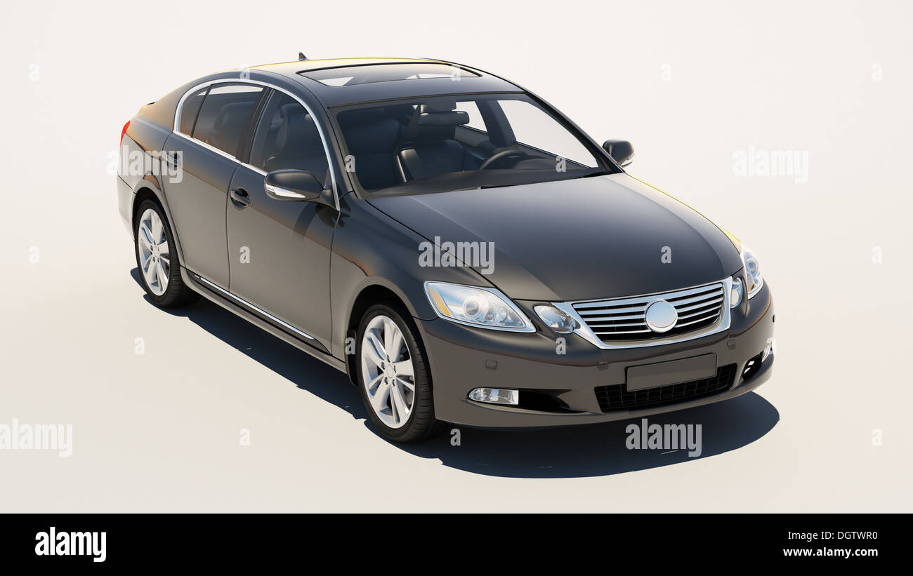 Auto auf einem hellen Hintergrund Stockfoto