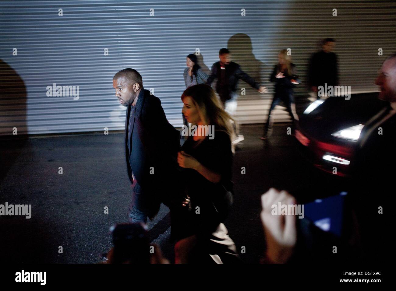 Paris, Frankreich. 29. September 2013. Kim Kardashian, Kanye West in Paris Mode Week.Photo: © Michael Bunel/NurPhoto/ZUMAPRESS.com/Alamy Live-Nachrichten Stockfoto