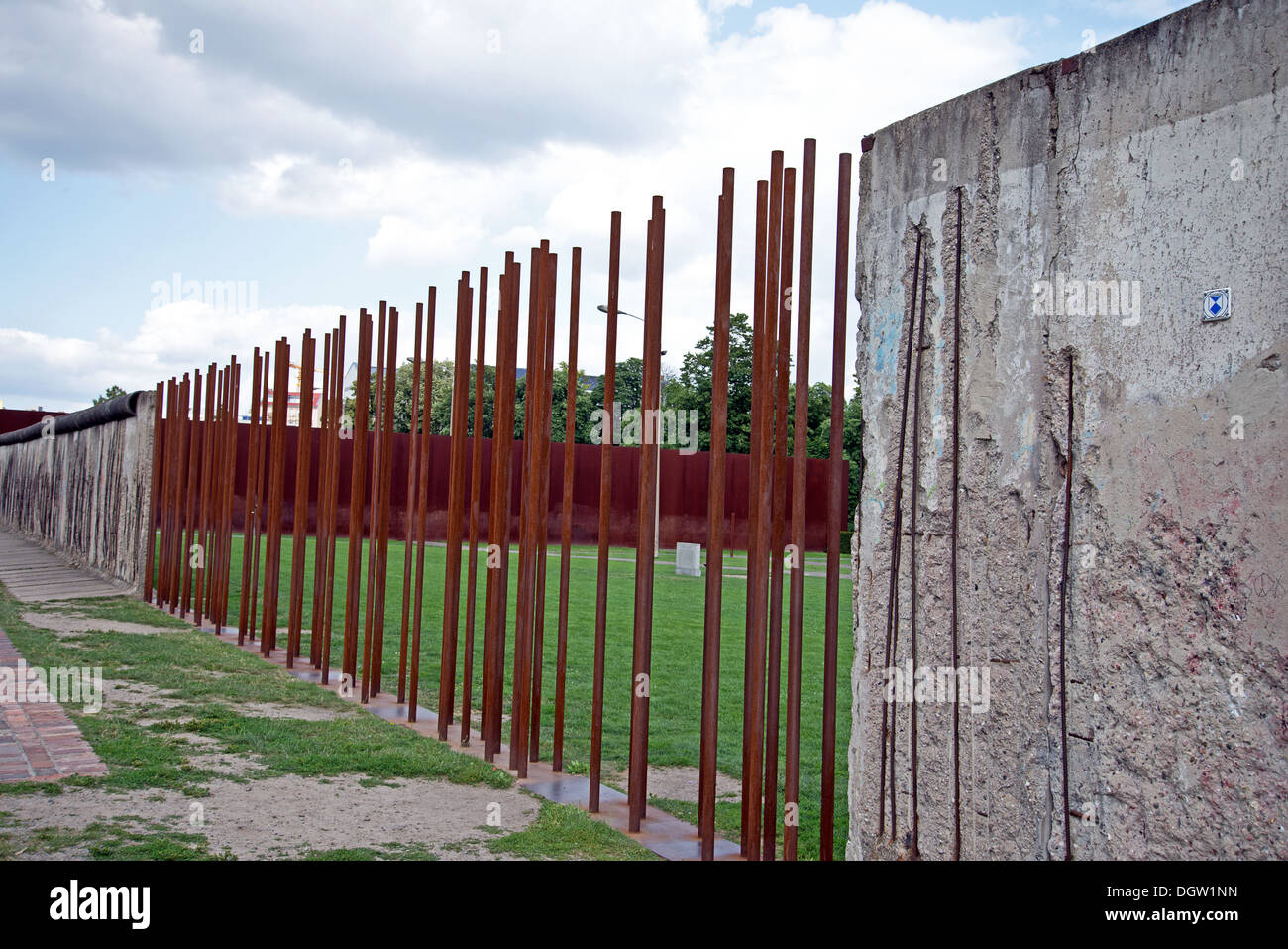 Berliner Mauer Stockfoto