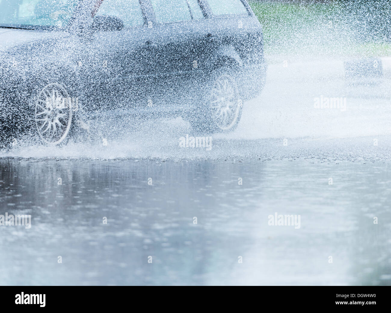 Sprühen Sie aus dem Auto Stockfoto