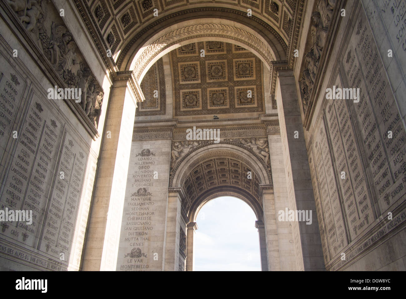 Arc de Triumph, Paris, Frankreich Stockfoto