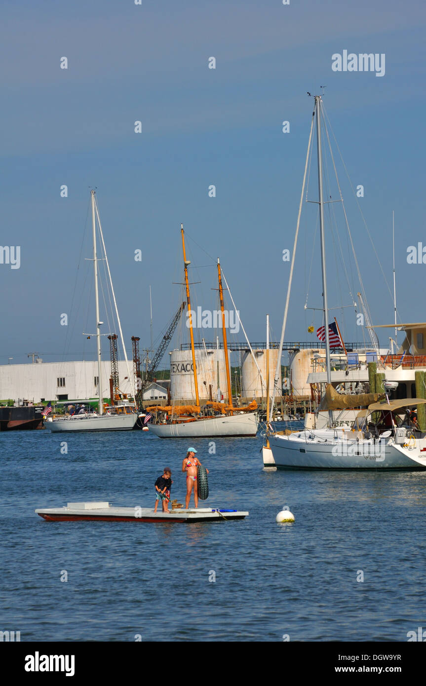 Marina am Vineyard Haven, Martha's Vineyard, Massachusetts, USA Stockfoto