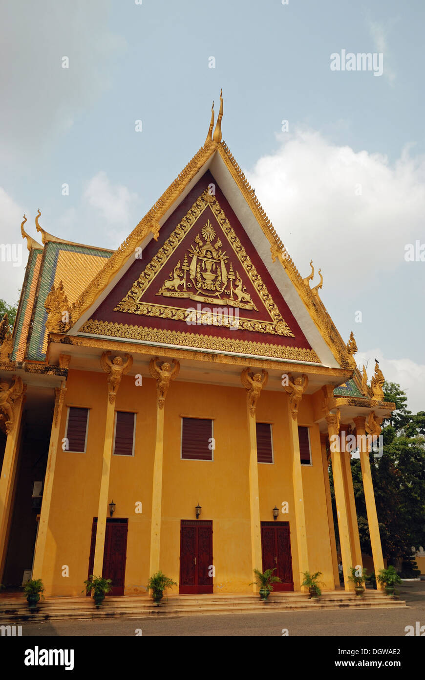 Königspalast, Phnom Penh, Kambodscha. Stockfoto