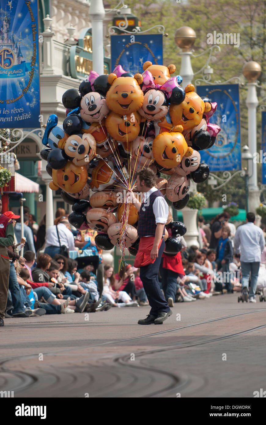 Ballon-Verkäufer Stockfoto