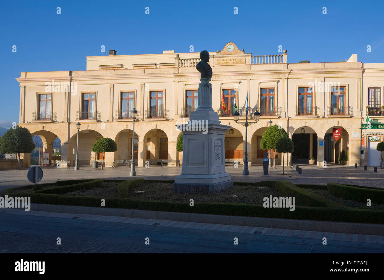 Nationale Tourismus Parador Hotel Ronda, Plaza de Espana, Provinz Malaga, Spanien Stockfoto