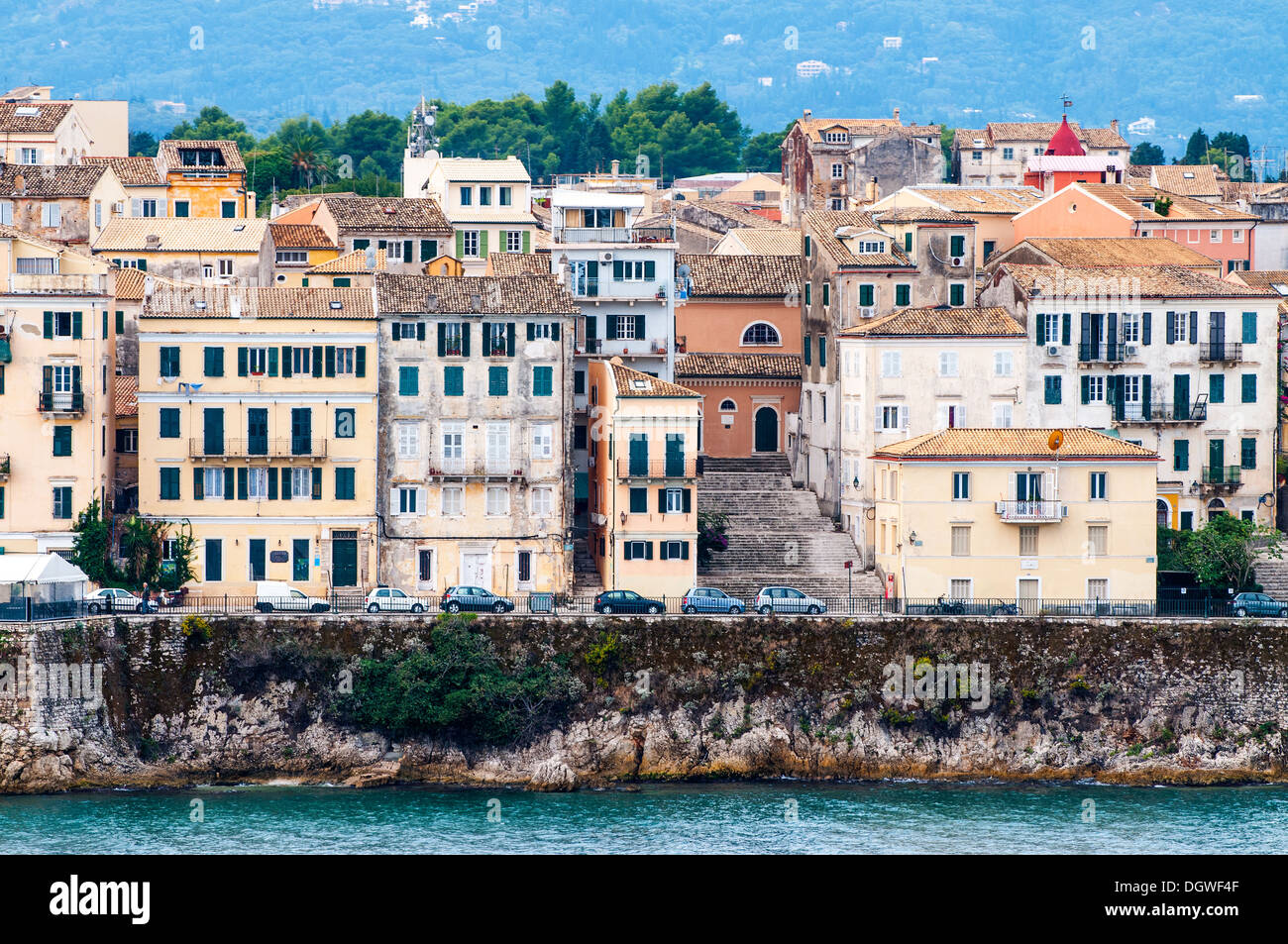 Altstadt, Korfu, Ionische Inseln, griechische Inseln, Griechenland, Europa Stockfoto