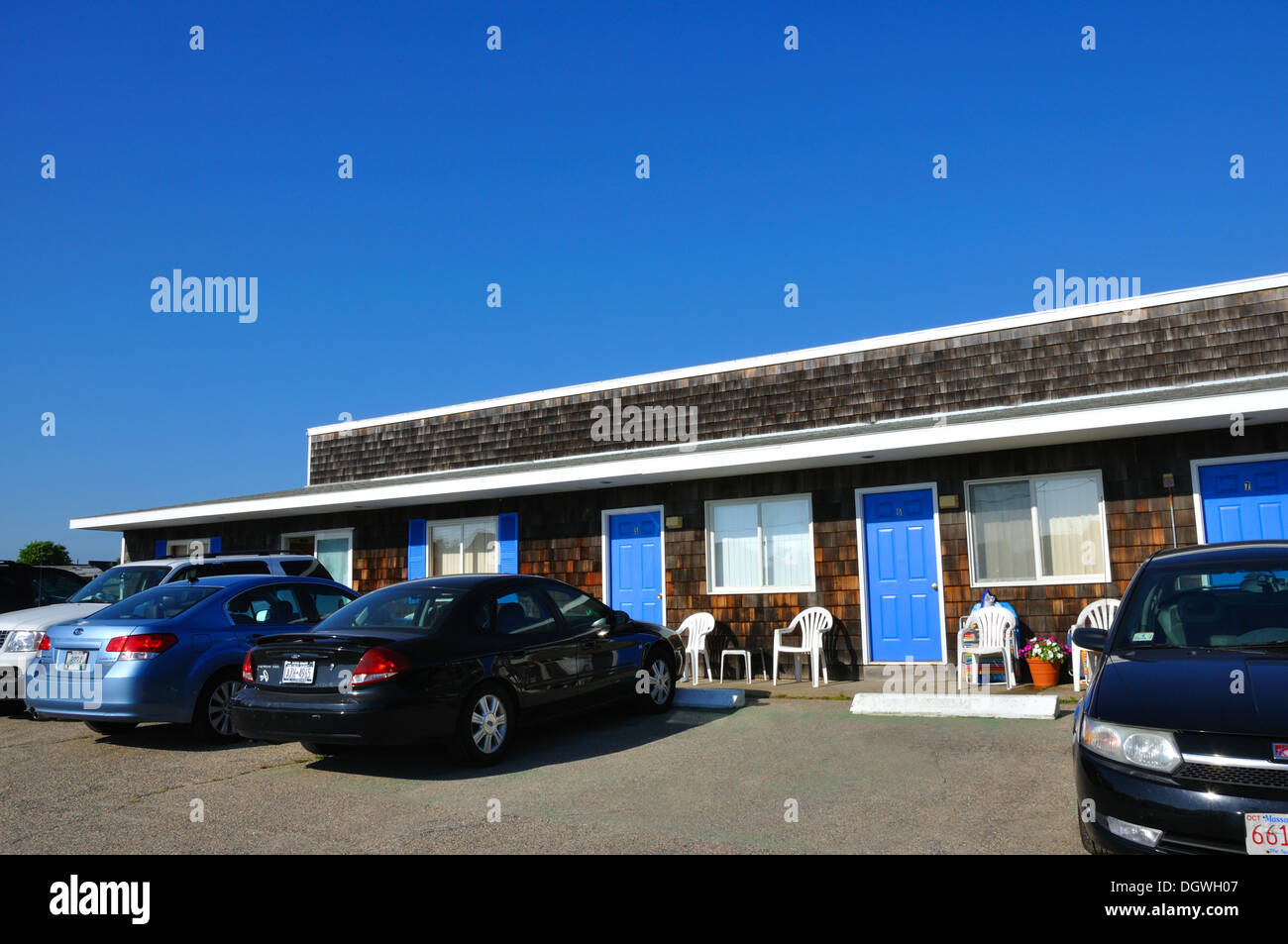 Motel in Westerly, Misquamicut Strand, Rhode Island, USA Stockfoto