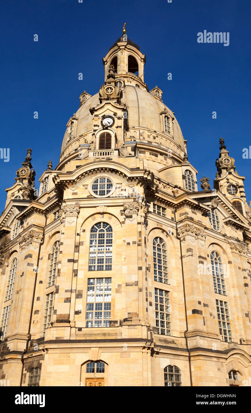 Frauenkirche, Dresden, Sachsen, Deutschland Stockfoto
