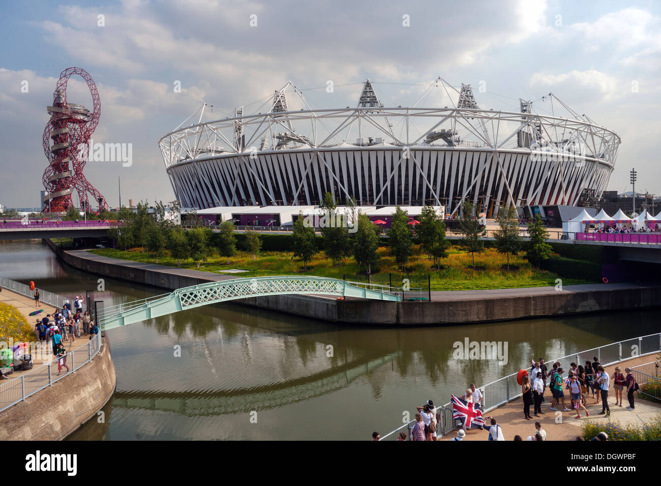 Orbit, Olympiastadion, Olympia Park, London, England, Vereinigtes Königreich, Europa Stockfoto