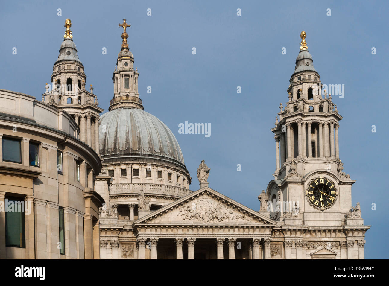 Türme der St. Pauls Cathedral, London, England, Vereinigtes Königreich, Europa Stockfoto