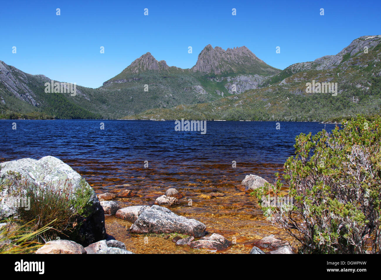 Cradle Mountain und Dove Lake in Tasmanien, Australien Stockfoto