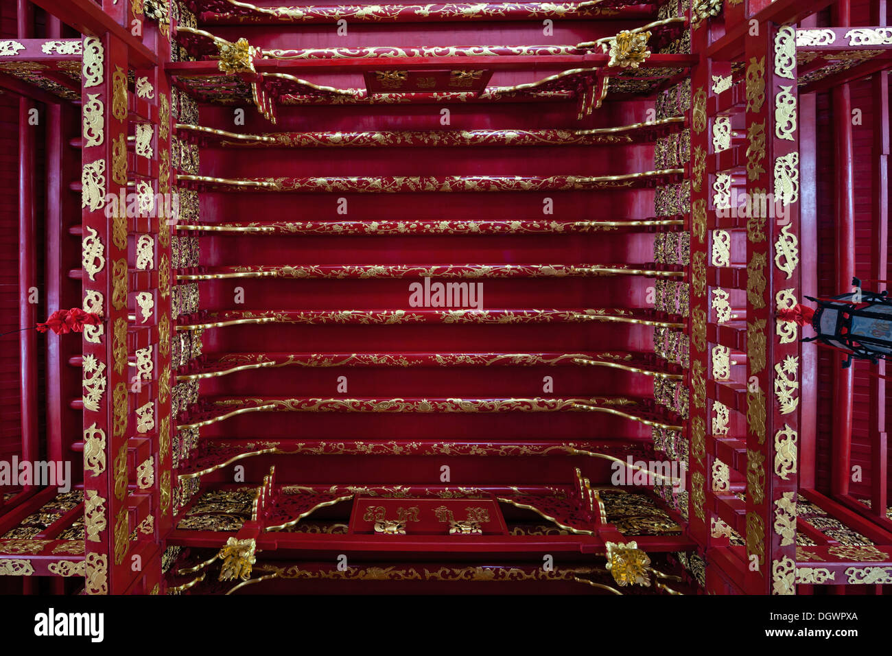 Bang Pa-in, Decke des Phra Thinang Wehat Chamrun Tempels, Sommerpalast der königlichen Familie, Ayutthaya, Thailand, Asien Stockfoto