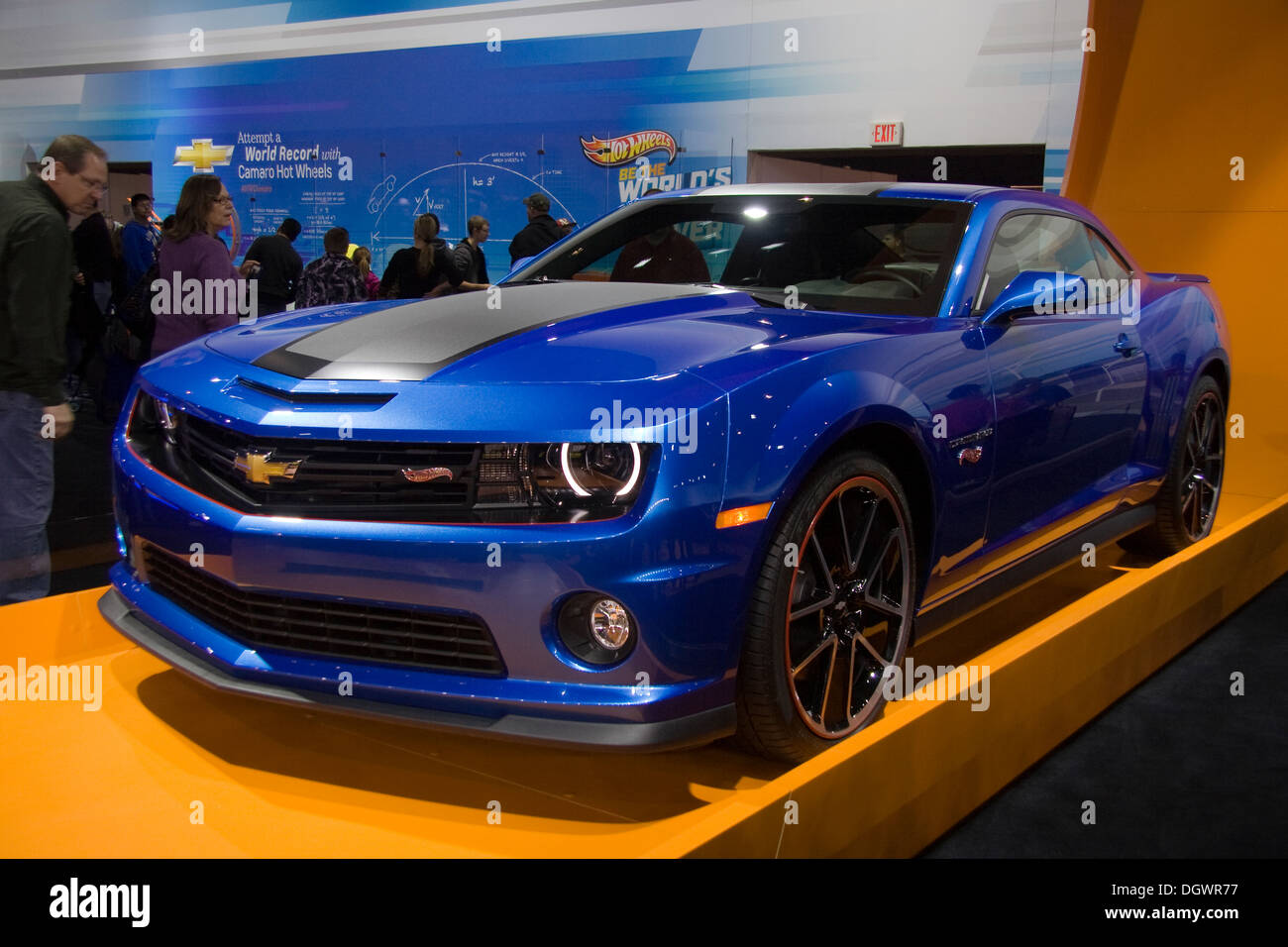 Der 2013 Chicago Auto Show. Hot Wheels Chevrolet Camaro. Stockfoto