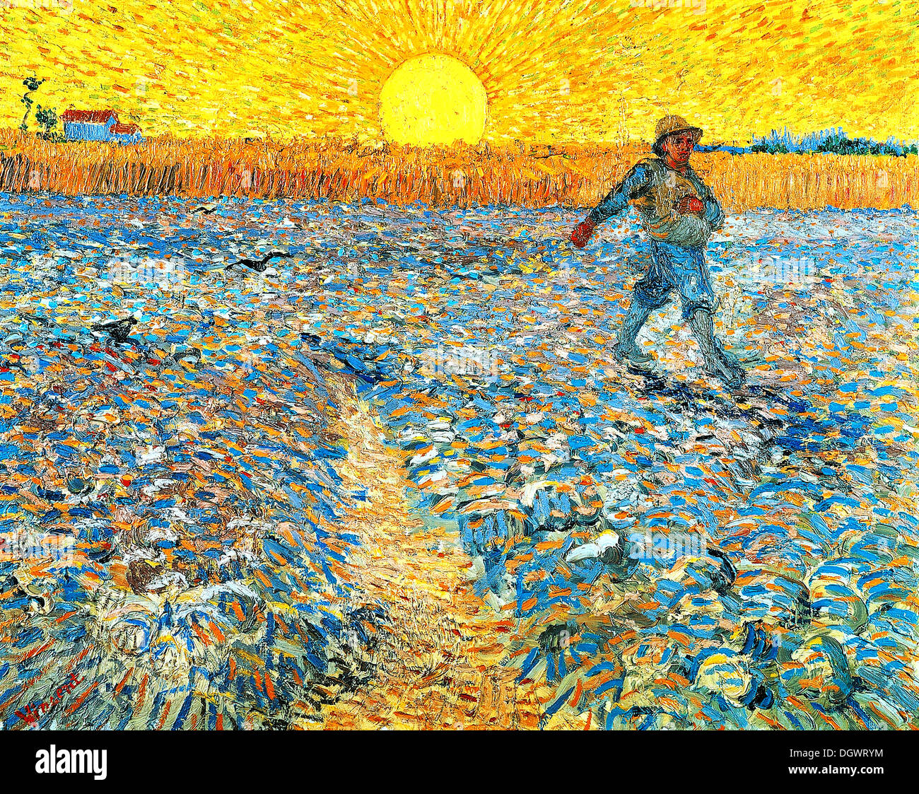 Der Sämann von Vincent Van Gogh 1888 Stockfoto