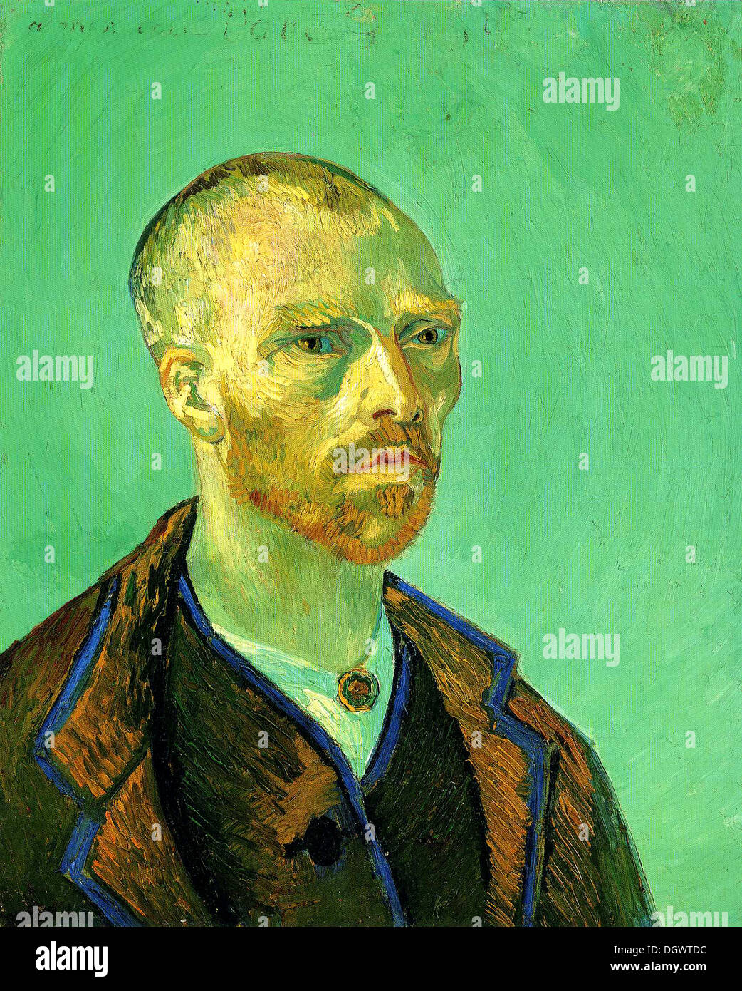 Selbstporträt (Paul Gauguin gewidmet) von Vincent Van Gogh 1888 Stockfoto