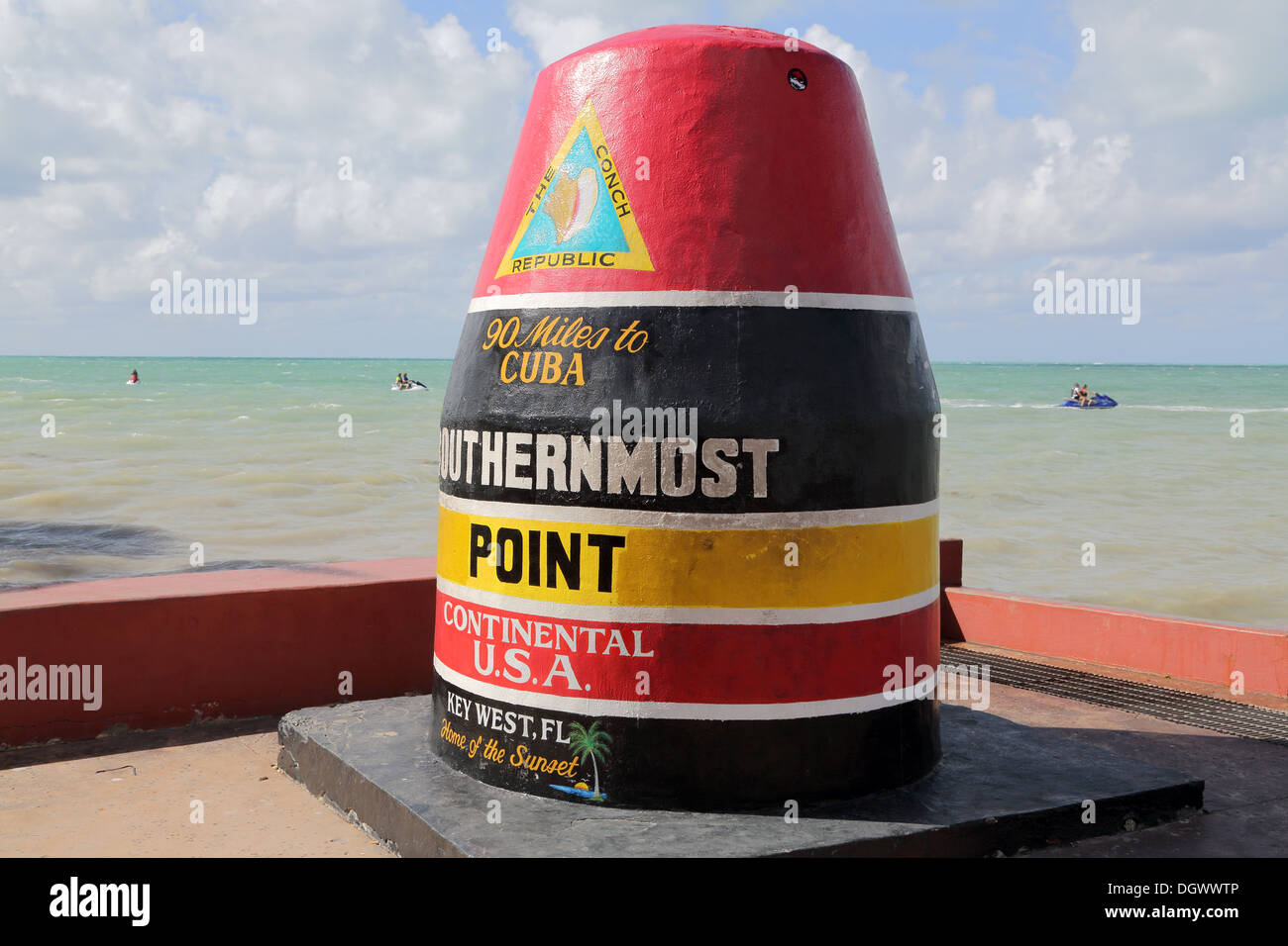 die meisten Punkt von Südamerika auf Key West am Ende der Florida keys  Stockfotografie - Alamy