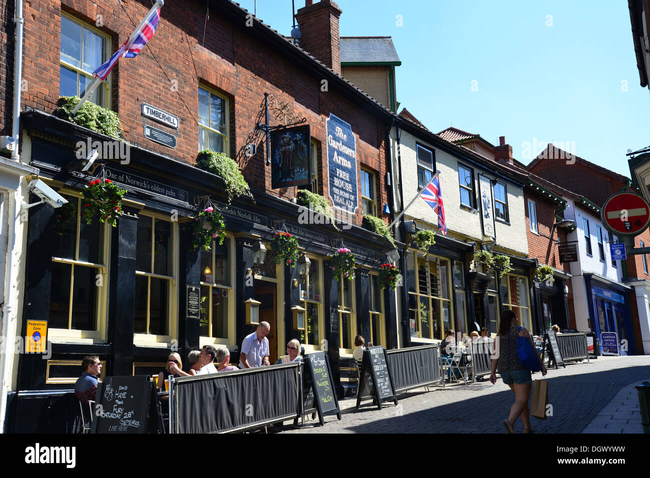 Der Gärtner Arme, Timberhill, Norwich, Norfolk, England, Vereinigtes Königreich Stockfoto