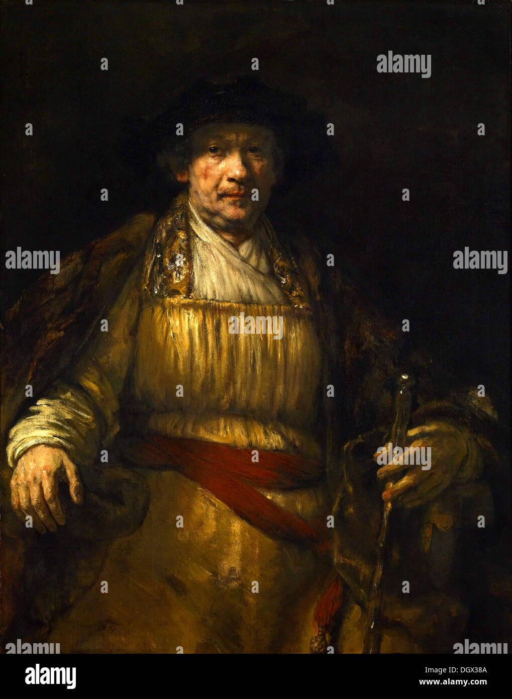 Selbstporträt-von Rembrandt van Rijn, 1658 Stockfoto